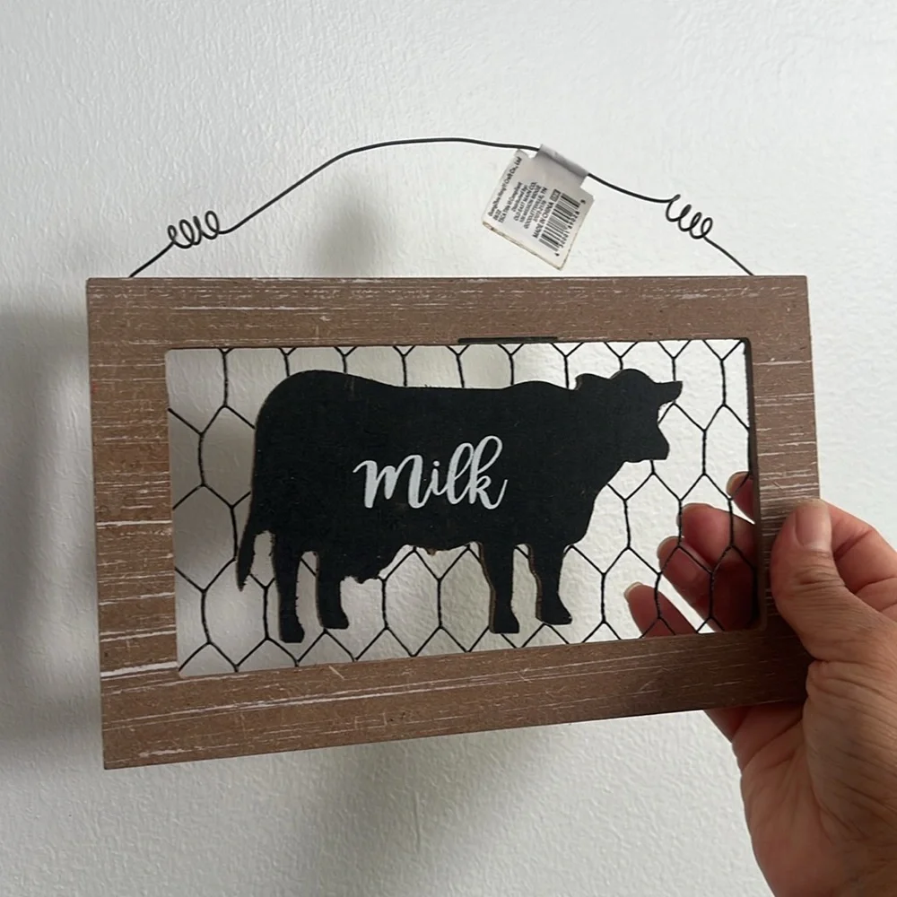 Rustic Black and Brown Farm Animal Wall Decor Set